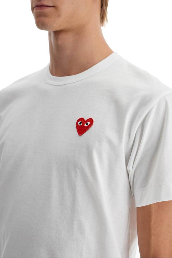 26FW 꼼데가르송 반팔 티셔츠 AXT108051 WHITE - COMME DES GARCONS