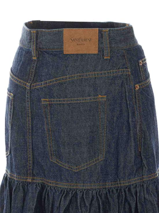 26SS 생로랑 스커트 874178Y03GB4240 BLUE - SAINT LAURENT