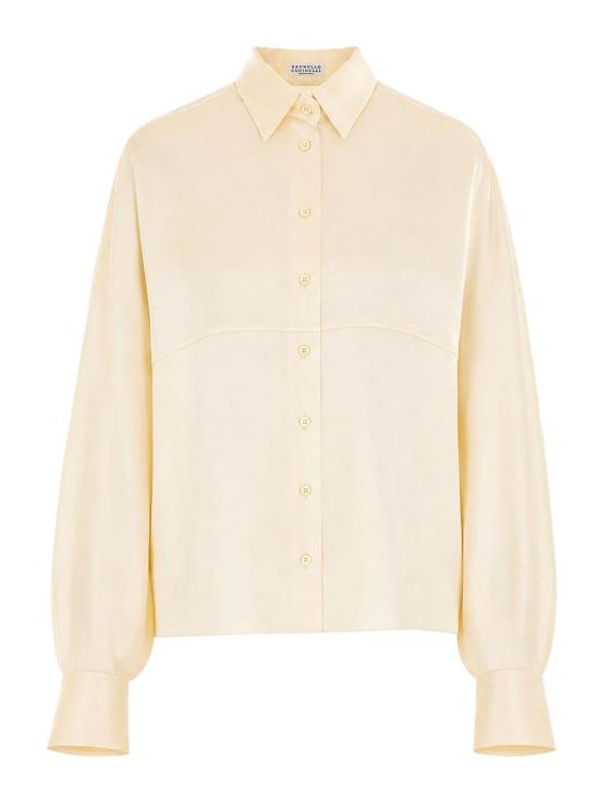 26FW 브루넬로 쿠치넬리 반팔 티셔츠 MB179M2C06C7925 WHITE