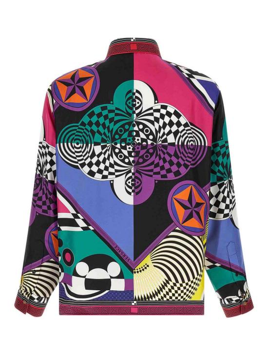 26FW 베르사체 반팔 티셔츠 10242211A192885X000 MULTICOLOUR - VERSACE
