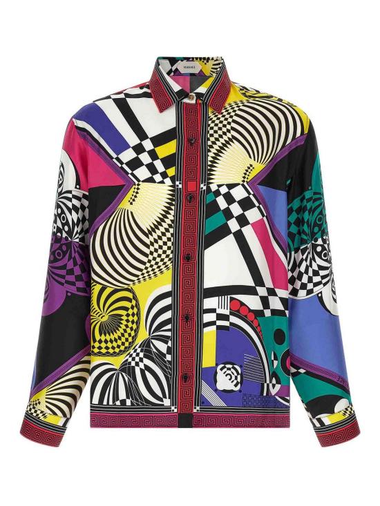 26FW 베르사체 반팔 티셔츠 10242211A192885X000 MULTICOLOUR