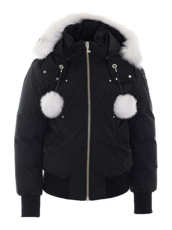 26FW 무스너클 오리지널 데비 시어링 트림 봄버 재킷 M35LB002S1001 BLACK