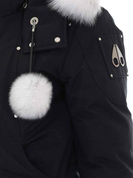 26FW 무스너클 오리지널 데비 시어링 트림 봄버 재킷 M35LB002S1001 BLACK - MOOSE KNUCKLES