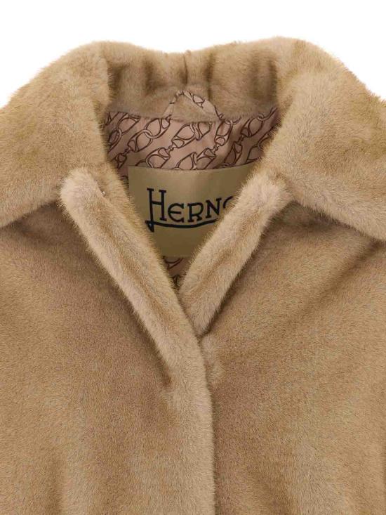 26FW 에르노 페이크 퍼 패치 포켓 코트 GC000600D127391985 BEIGE - HERNO