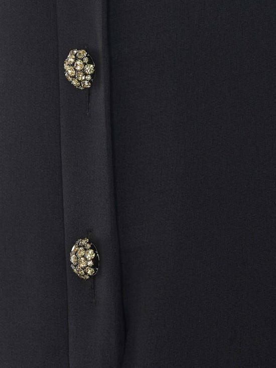 26SS 생로랑 미디 원피스 876016Y6C221000 BLACK - SAINT LAURENT