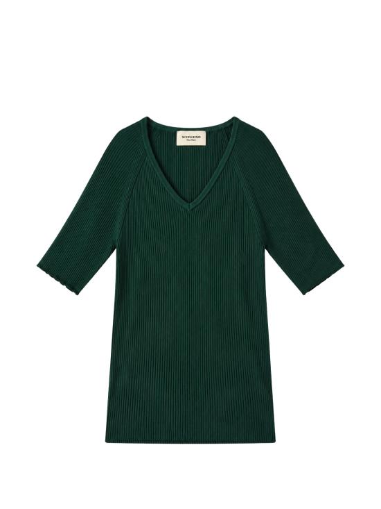 26FW 위켄드막스마라 반팔 티셔츠 2625366091600008 GREEN