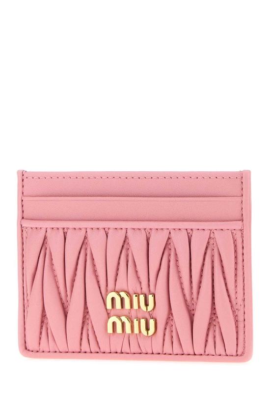 26FW 미우미우 마테라쎄 카드 나파레더 카드홀더 5MC076AFPP F0028 PINK - MIU MIU