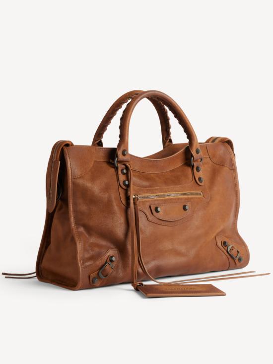 26FW 발렌시아가 르 시티 백 미디엄 8657602ACM9 2247 BROWN - BALENCIAGA