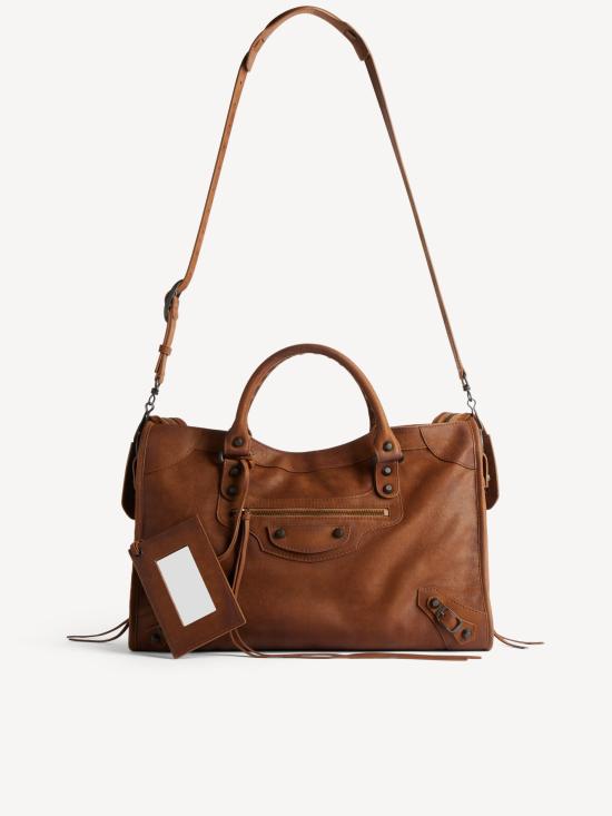 26FW 발렌시아가 르 시티 백 미디엄 8657602ACM9 2247 BROWN - BALENCIAGA