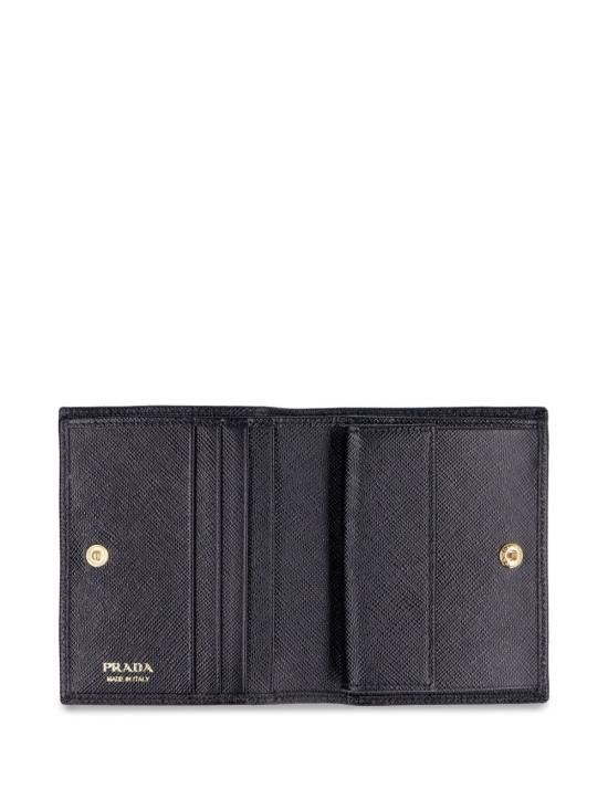 26FW 프라다 스몰 레더 월렛 1MV204QWA F0002 BLACK - PRADA