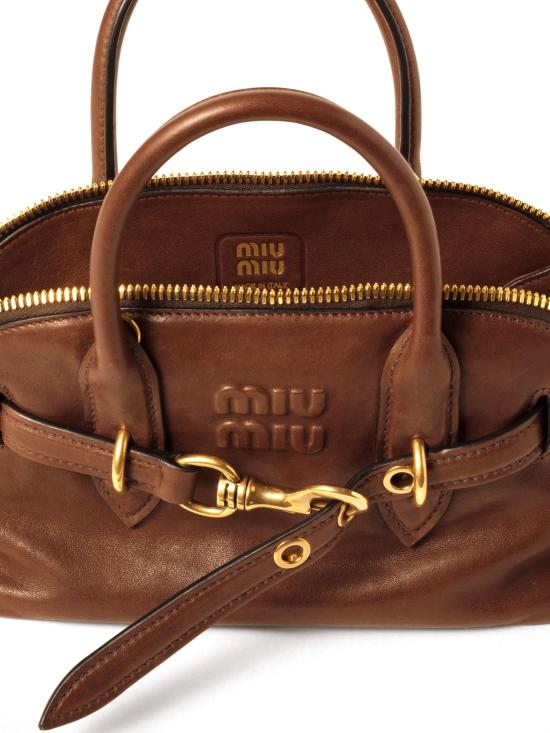 26FW 미우미우 아방뛰르 스몰 토트백 5BB169OOO2BBL F0316 BROWN - MIU MIU