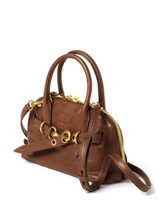 26FW 미우미우 아방뛰르 스몰 토트백 5BB169OOO2BBL F0316 BROWN - MIU MIU