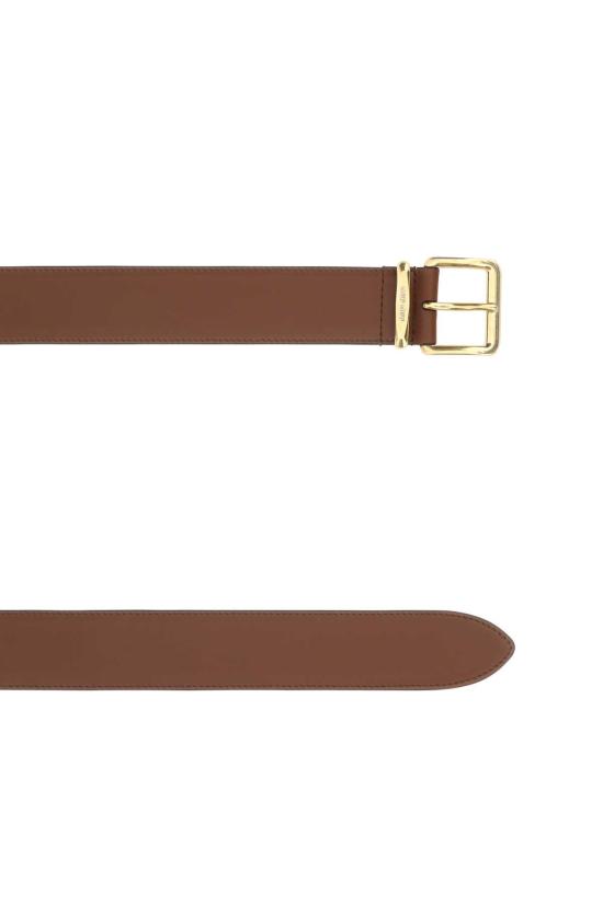 26FW 미우미우 루프 레더 벨트 5CC5362AIX F0005 BROWN - MIU MIU