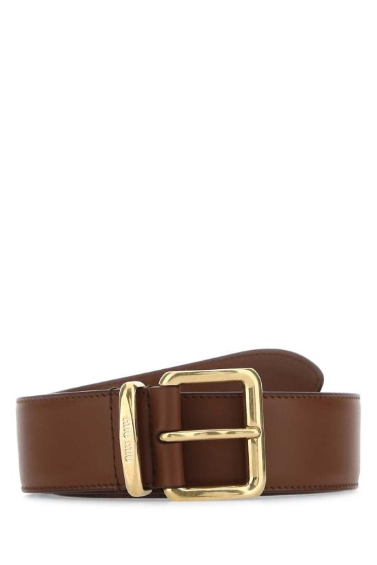 26FW 미우미우 루프 레더 벨트 5CC5362AIX F0005 BROWN