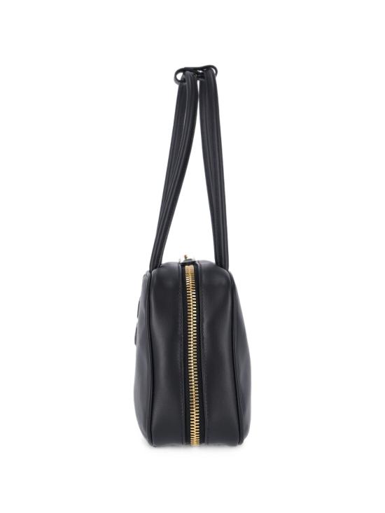 26FW 미우미우 보 레더 탑 핸들 백 5BB172OOO2CRW F0002 BLACK - MIU MIU