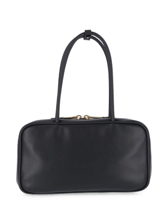 26FW 미우미우 보 레더 탑 핸들 백 5BB172OOO2CRW F0002 BLACK - MIU MIU