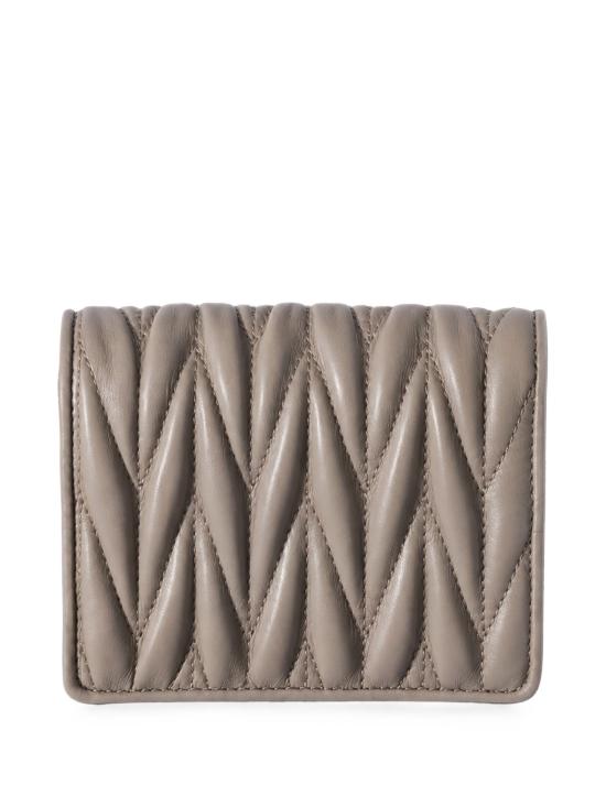 26FW 미우미우 마테라쎄 나파 가죽 반지갑 5MV204AFPP F0D32 BEIGE - MIU MIU