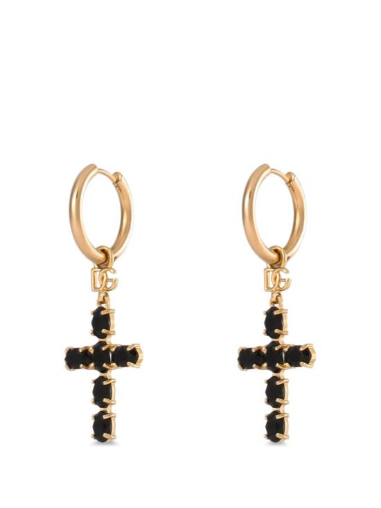 26FW 돌체앤가바나 이어링 WEQ2D6W1111N0011 NERO ORO - DOLCE & GABBANA