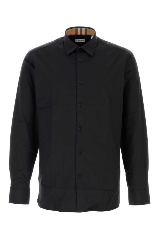26FW 버버리 스트레치 코튼 셔츠 8071799A1189 BLACK
