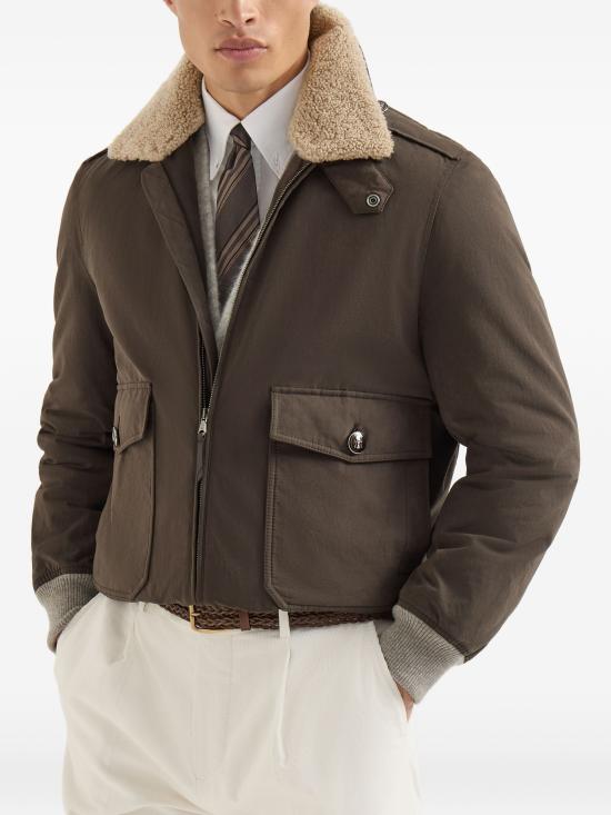 26FW 브루넬로 쿠치넬리 자켓 MG5456003CLY62 TESTA DI MORO - BRUNELLO CUCINELLI