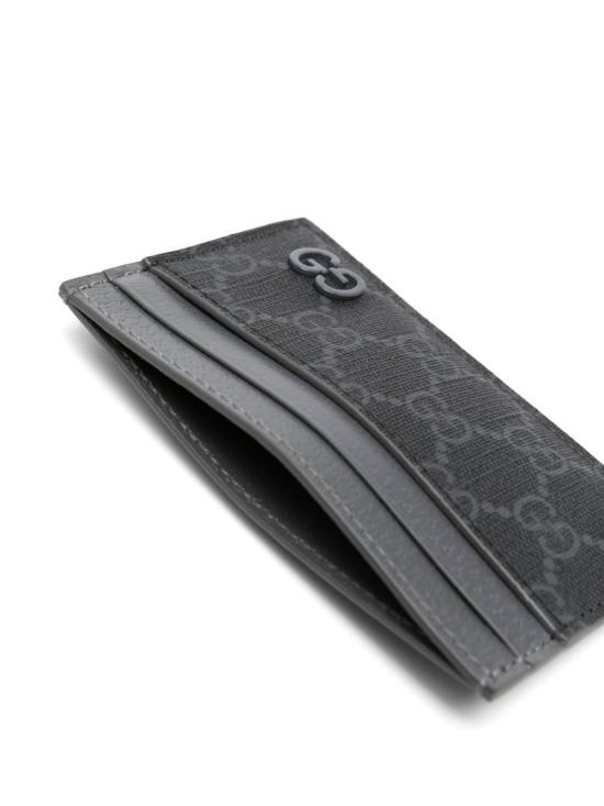 26FW 구찌 바이컬러 GG 카드 케이스 768248FACQC 1048 BLACK - GUCCI