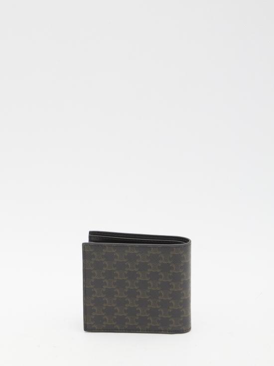 26FW 셀린느 트리옹프 캔버스 반지갑 10B652BQB 38NO BLACK - CELINE