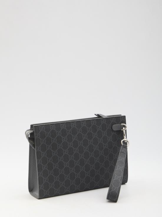 26FW 구찌 바이컬러 올오버 GG 파우치 768255FACQC 1048 BLACK - GUCCI