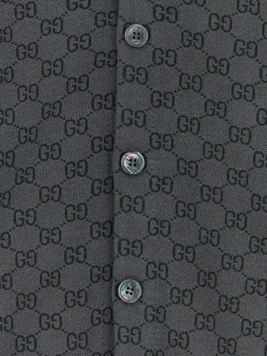 26FW 구찌 울 앤 실크 가디건 A0027KXKFMB 1044 GREY - GUCCI