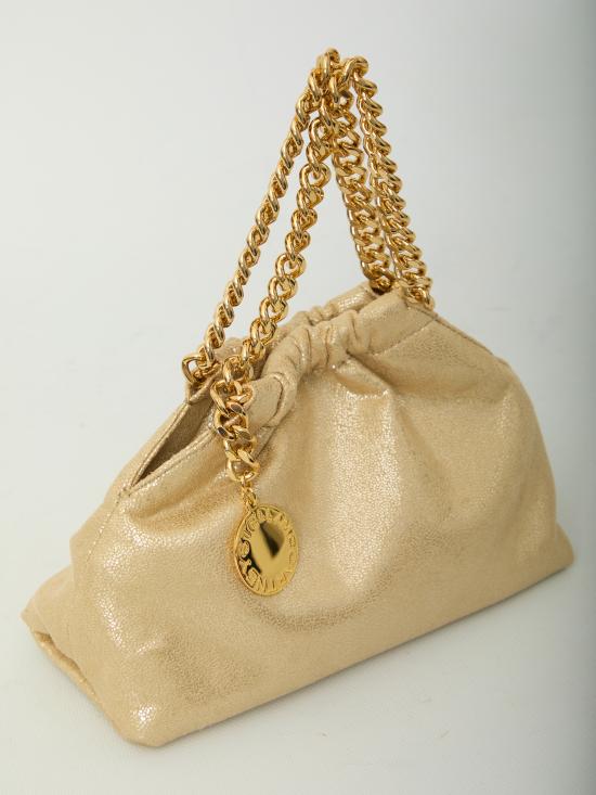 26FW 스텔라 맥카트니 팔라벨라 드로스트링 숄더백 7B0144WP0302 T702 GOLD - STELLA MCCARTNEY