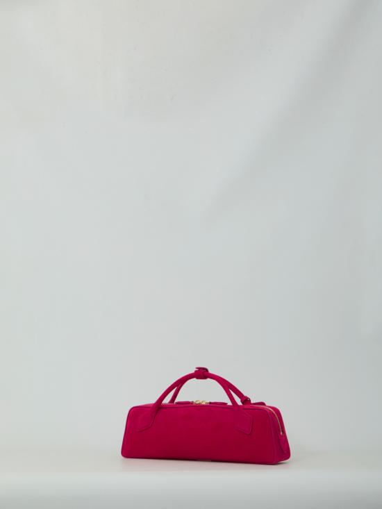 26FW 알라이아 르 테켈 스웨이드 고트스킨 클러치 AA1S06026CA328 U73 PINK - ALAIA