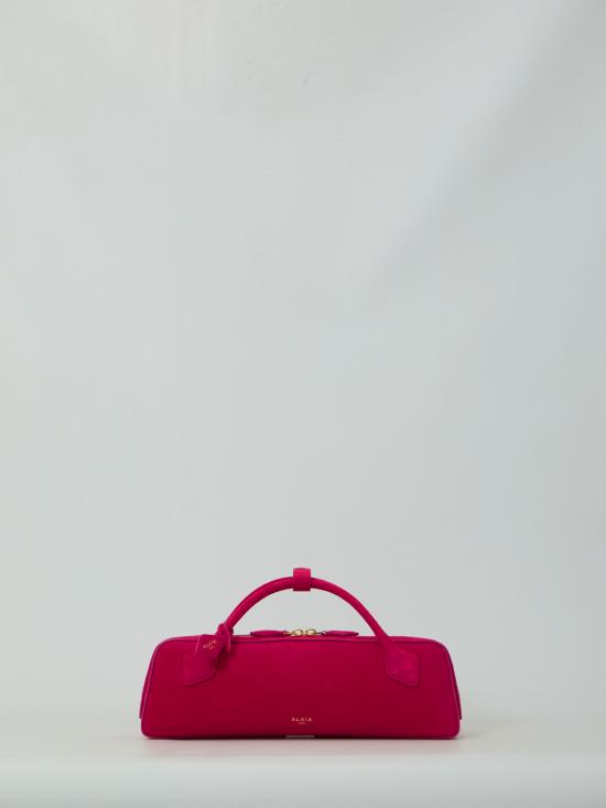 26FW 알라이아 르 테켈 스웨이드 고트스킨 클러치 AA1S06026CA328 U73 PINK