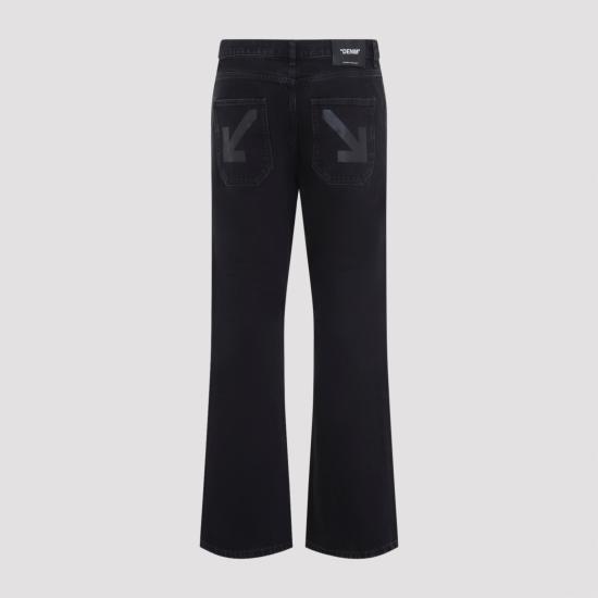 26FW 오프화이트 스트레이트 팬츠 44MYA18JF26D00E019 STONE BLACK - OFF WHITE