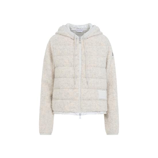 26FW 몽클레어 테디 패딩 집업 후디 L20938G0003489BI4 061 WHITE