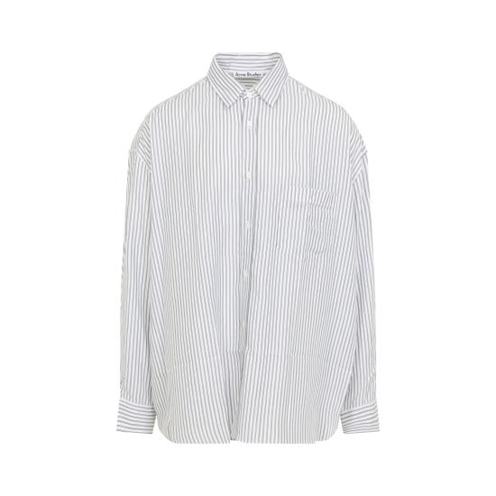 26FW 아크네 스튜디오 긴팔 셔츠 BB0702 BL1 WHITE