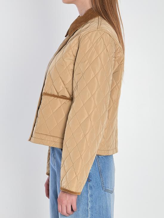 26FW 버버리 크롭 퀄티드 나일론 자켓 8107466 C1544 BEIGE - BURBERRY