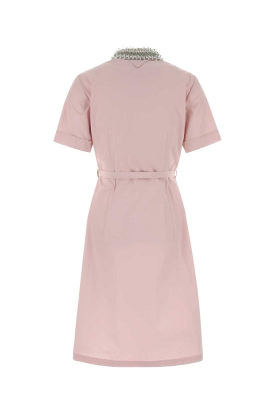 26FW 프라다 팝린 셔츠 드레스 P3S57RSOOO1XV2 F0E18 PINK - PRADA
