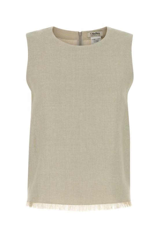 26SS 에스막스마라 민소매 티셔츠 2619161053600 036 BEIGE O TAN