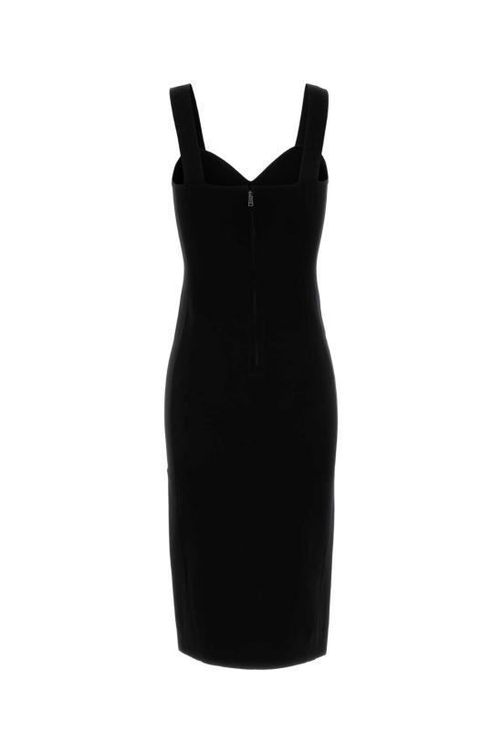 25FW 막스마라 슬림 핏 미디 드레스 2521326021600 008 BLACK - MAX MARA