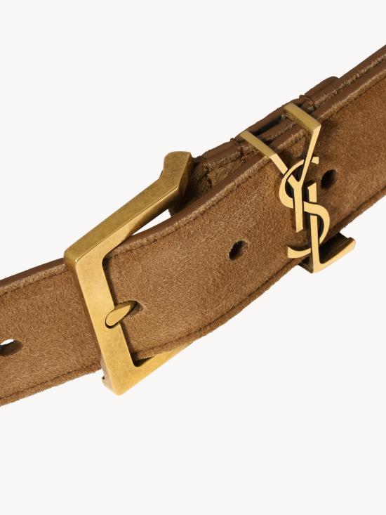 26FW 생로랑 벨트 864585AAG6E2916 MARRONE - SAINT LAURENT