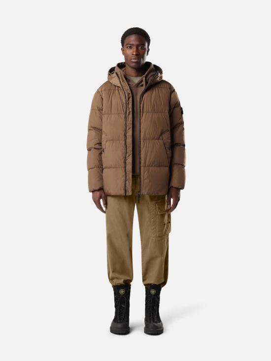 26FW 스톤 아일랜드 크링클 렙스 NY 패딩 재킷 L2S154100037S0A23V007C MARRONE - STONE ISLAND