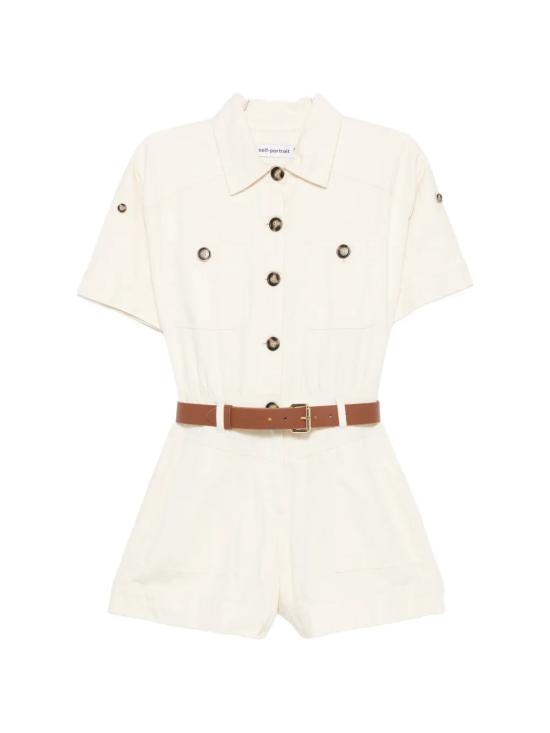 26FW 셀프 포트레이트 미디 원피스 AW26807JSCCREAM BIANCO