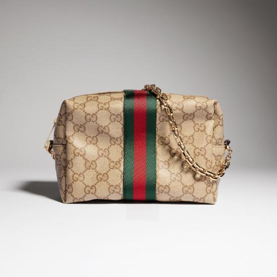 26FW 구찌 웹 미니 캔버스 카메라백 A006XFFAF8R8547 BEIGE