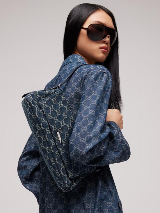 26FW 구찌 매디슨 미디엄 숄더백 874744FAF8V4042 BLU - GUCCI