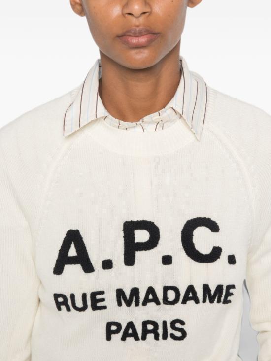 26FW 아페쎄 스웨터 WVAXUF23501AAD BIANCO - A.P.C.