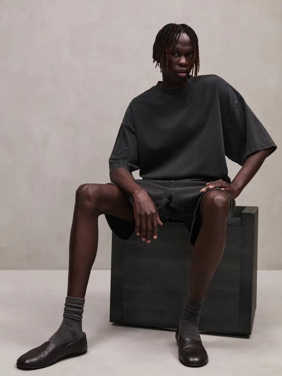26FW 엔타이어 스튜디오 반팔 티셔츠 ESFW26TT05012WASHEDBLACK NERO - ENTIRE STUDIOS