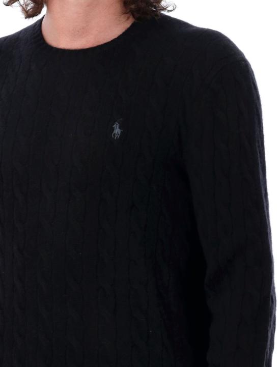 26FW 폴로 랄프로렌 케이블 니트 스웨터 710876762001 NERO - POLO RALPH LAUREN