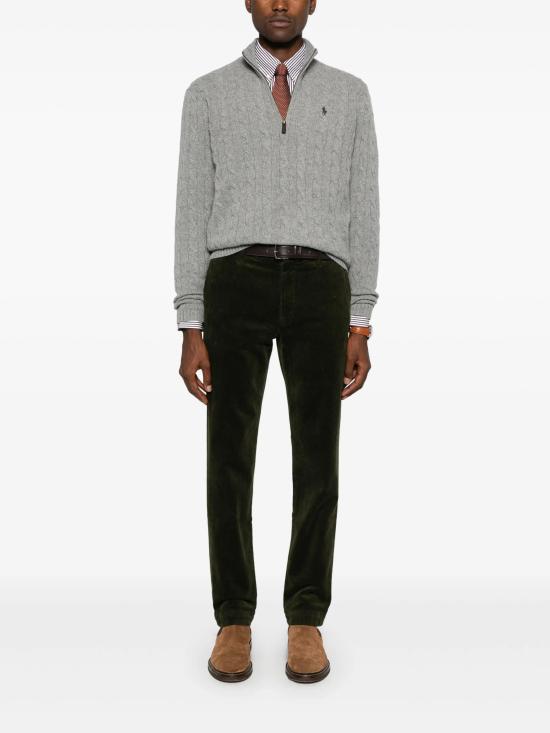 26FW 폴로 랄프로렌 포니 자수 케이블 니트 점퍼 710876766008 GRIGIO - POLO RALPH LAUREN