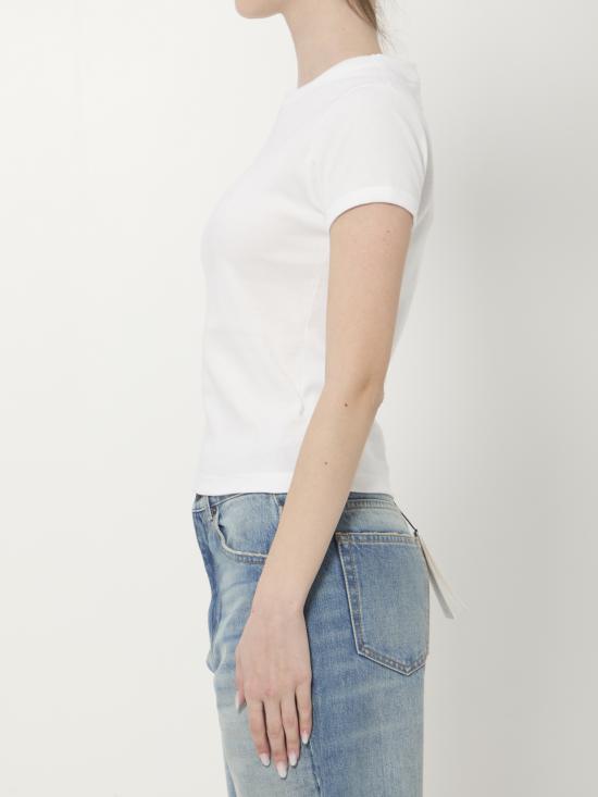 26FW 생로랑 반팔 티셔츠 869630Y38BD9000 BIANCO - SAINT LAURENT