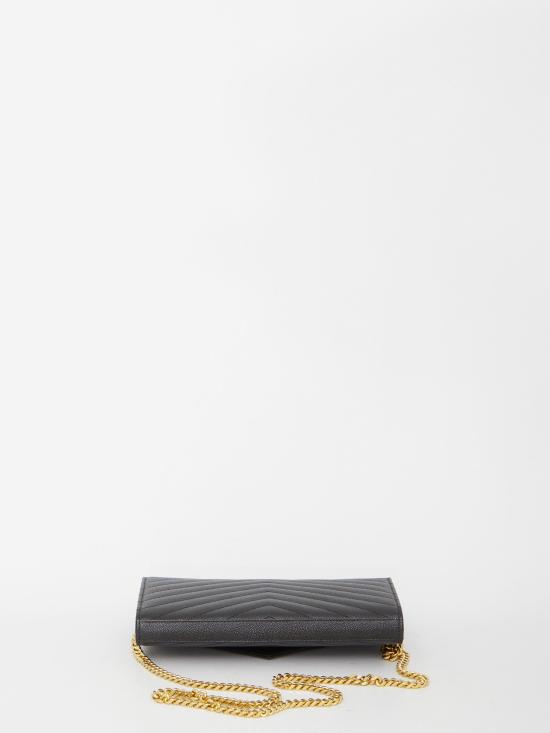 26FW 생로랑 레더 카산드라 체인 월렛 377828BOW011000 NERO - SAINT LAURENT