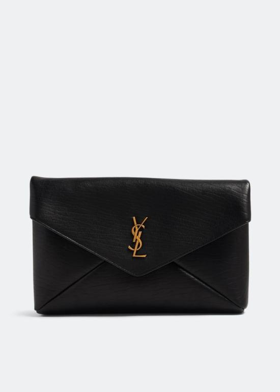 26FW 생로랑 카산드라 라지 엔벨로프 파우치 769307AACYT1000 NERO